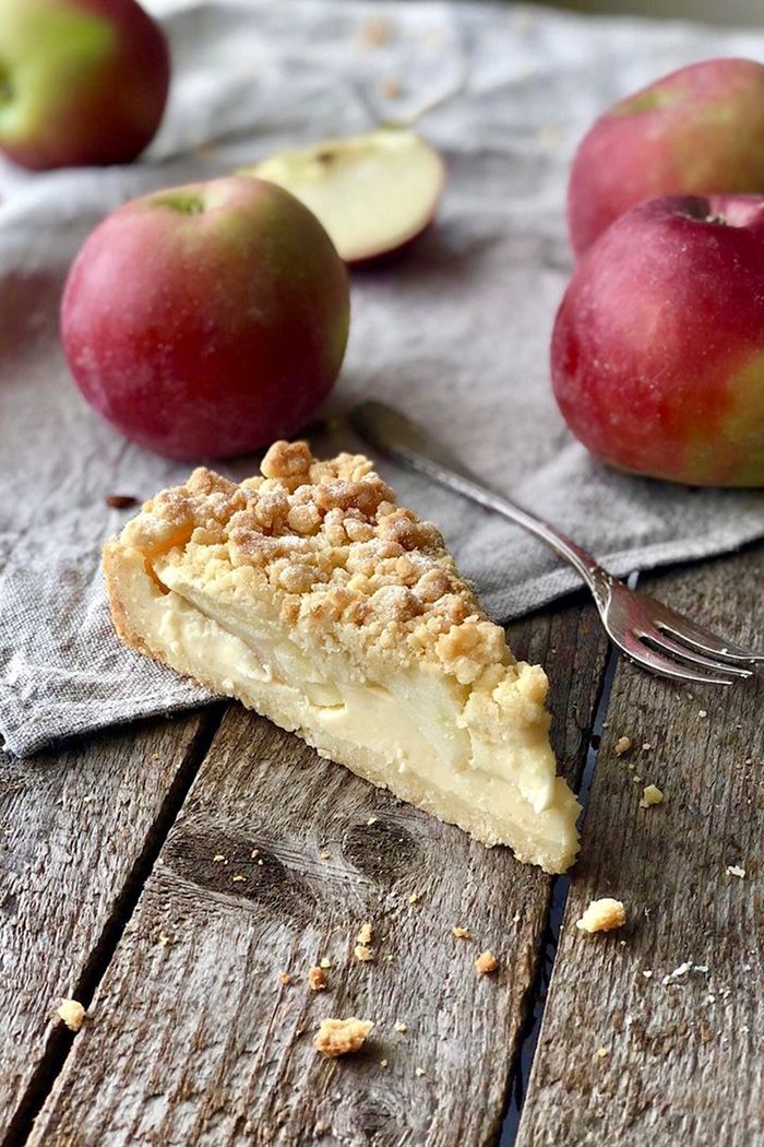 Apfel Streusel Tarte mit Vanillepudding - Lissi's Passion #fallrecipesdinner