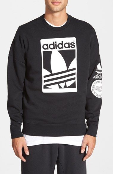 adidas crew neck hoodie