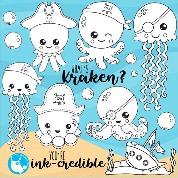 BUY 20 GET 10 OFF Hipster Octopus clipart commercial use animals digital clip art octopus digital images CL1072 Octopi vector graphics
