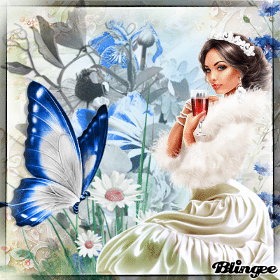 Blue - White- Green II