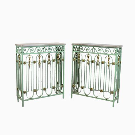 Französische Vintage Heizkörper Konsolentische, 2er Set Jetzt - moderne tische fur wohnzimmer Französische Vintage Heizkörper Konsolentische, 2er Set Jetzt - moderne tische fur wohnzimmer