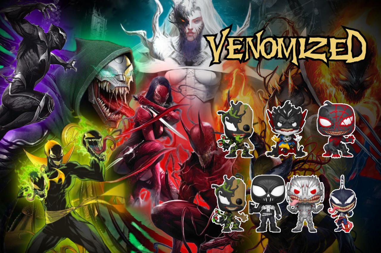 Venom El Simbionte Venomiza A Funko Arana De Spiderman Mystery Minis Villanos De Marvel