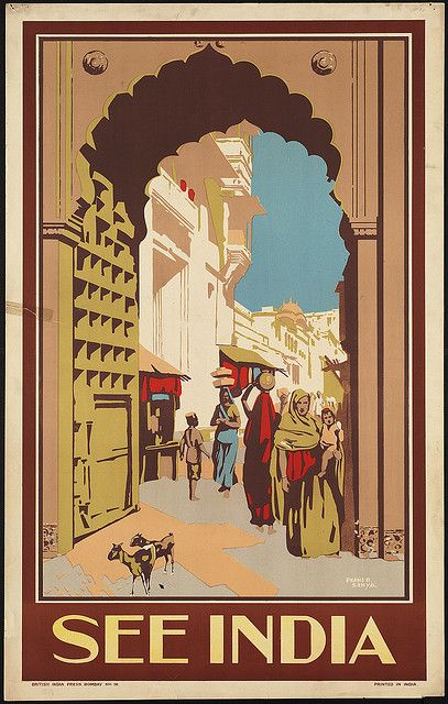 16x24 See India 1950/'s Charminar Hyderabad Vintage Classic Travel Poster