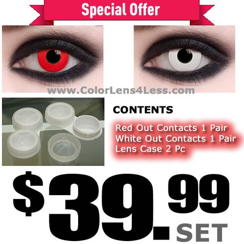 Whiteout Crazy Contact Lens Pair Us 19 99 Colorlens4less Com Color Contact Lenses Halloween Halloween Contact Lenses Halloween Contacts Contact Lenses