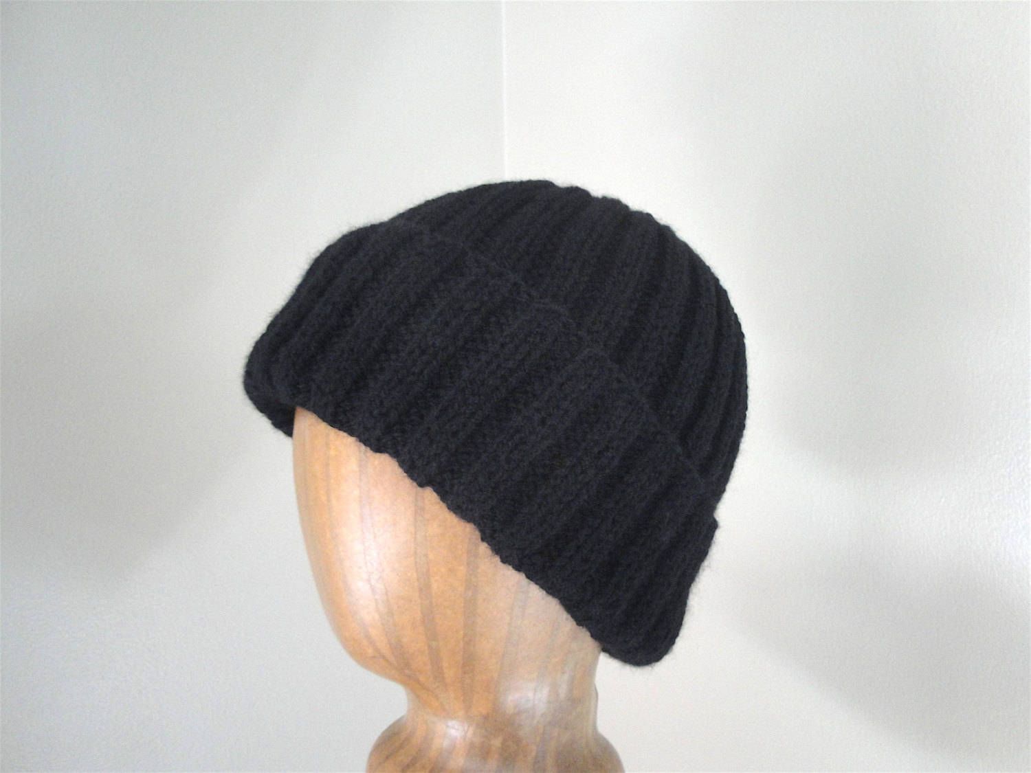 Unisex Hand Knit Wool Blend Beanie
