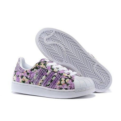 adidas superstar lotus print