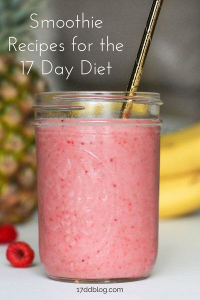 Smoothie Recipes for the 17 Day Diet