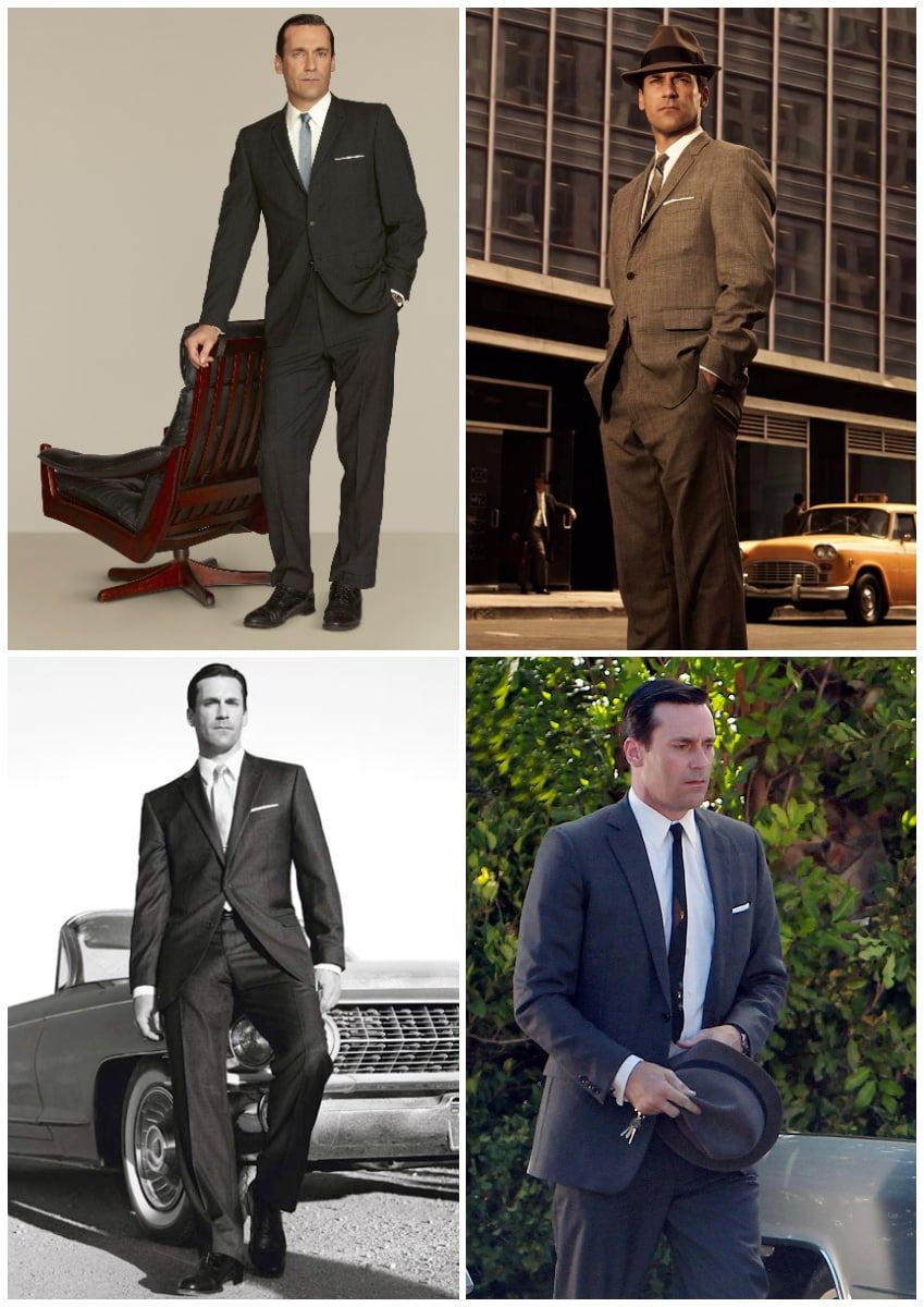 How to Dress Like Mad Men's Don Draper: Men's Outfit Guide for 50s & 60s Style Vintage Outfits Men, 50s Outfits, Vintage Men, 50s Style Men, Mad Men Don Draper, How To Wear Shirt, 60s Men, Party Outfit Men, Mad Men Fashion