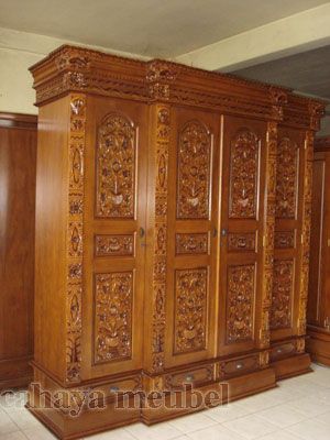 Jepara Carving Fancy Wardrobe Wardrobe Fancy Carving Wardrobe …