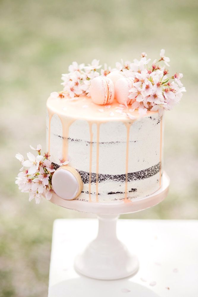 Spring Wedding Cake, Floral Wedding Cakes, Naked Wedding Cakes, White Wedding Cakes, Tiered Wedding Cake, Wedding Cake Designs, Cake Wedding, Spring Weddings, Wedding Shoot