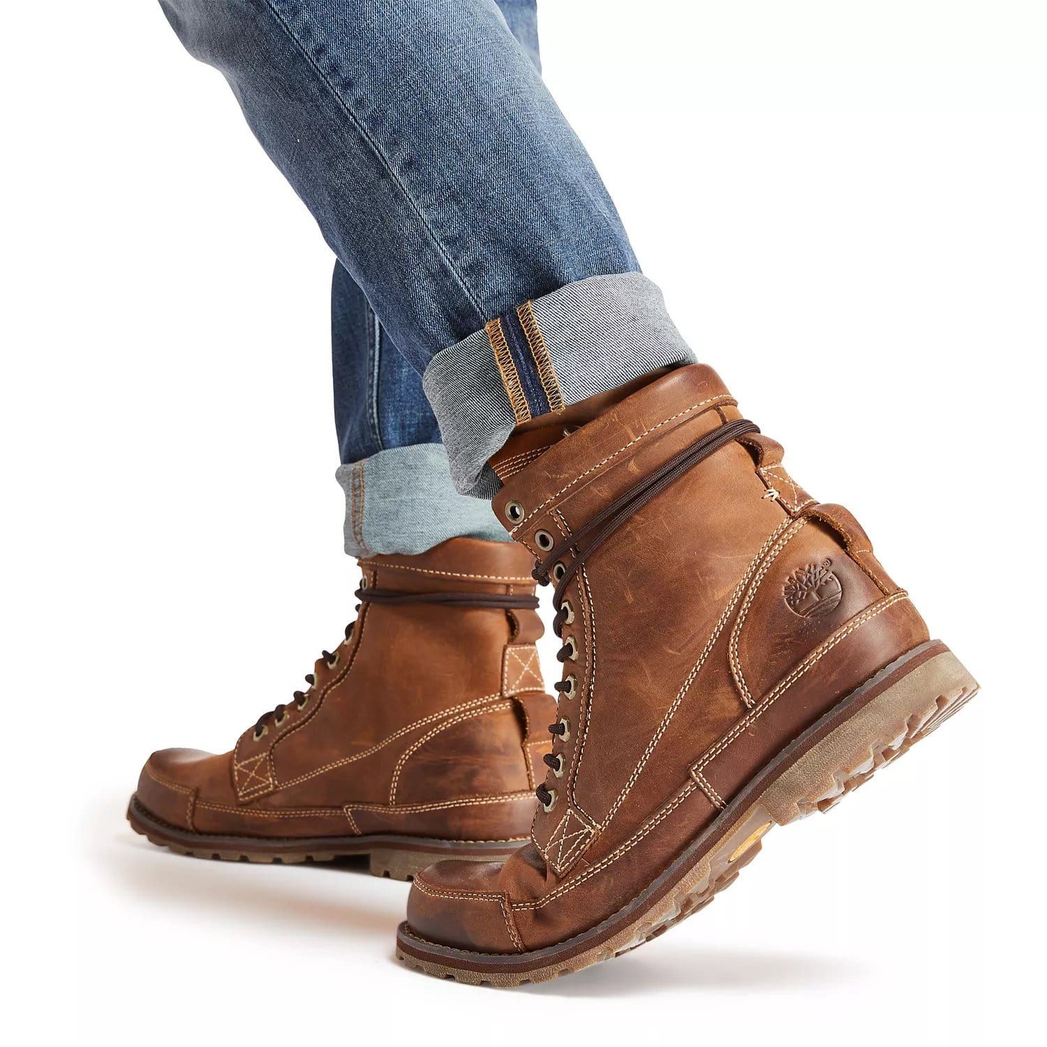 These are Timberland's flagship Earthkeepers® men's boots, made with soft, premium leathers, recycled materials and anti-fatigue technology. Wondering about sizing? We recommend buying boots a size down from your usual sneaker size. So if you’re a sneaker size 11, order a size 10 Premium full-grain leather uppers Breathable ReBOTL™ fabric linings are made with 50% PET (recycled plastic bottles) 100% cotton laces Removable anti-fatigue footbeds provide all-day comfort and support Durable rubber l Mens Fall Boots, Mens Brown Boots, Mens Boots Casual, Mens Boots Fashion, Mens Leather Boots, Mens Boots Style, Timberland Boots Outfit Mens, Chelsea Boots Men Outfit, Brown Boots Outfit Men