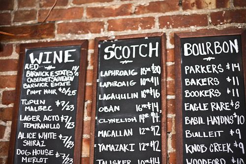 Chalkboard Menu Boards Coffee Shop Design Laphroaig