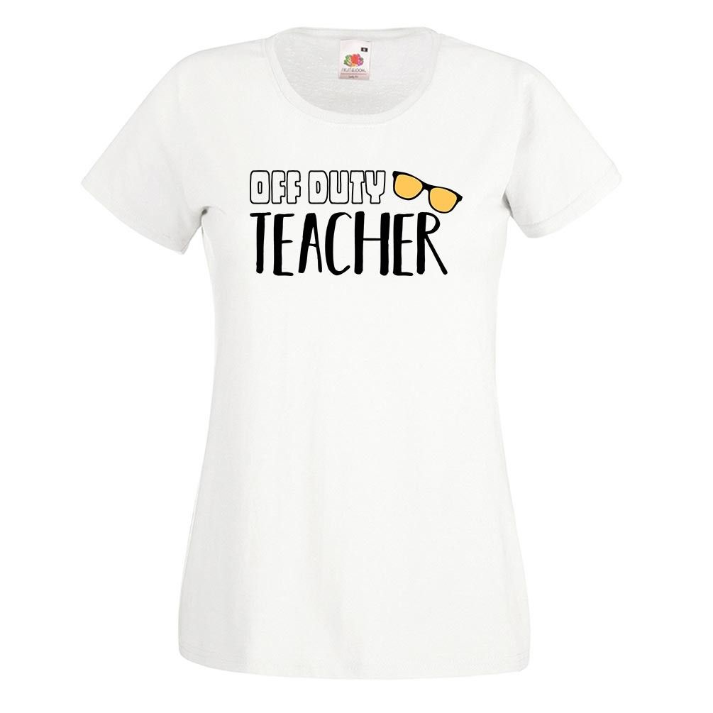 Download Ladies Off Duty Teacher T-shirt | School gifts, Teacher ...