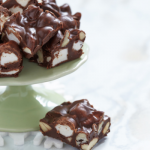 Super Easy Rocky Road Fudge - No Fail, No Cook #rockyroadfudge