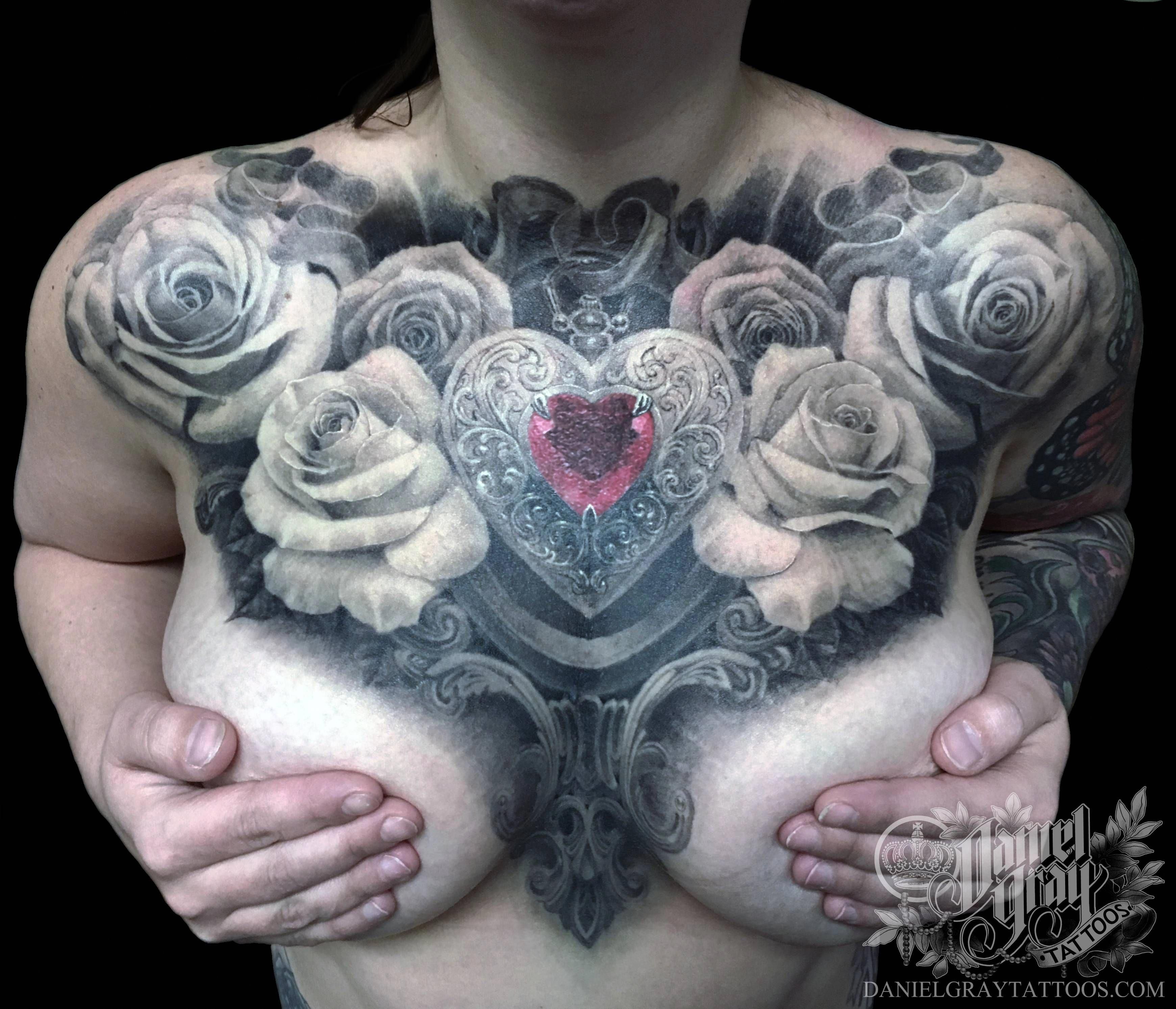 60 Gorgeous Girly Tattoos That Ll Convince You To Get Inked With Images Chest Tattoos For Women Tribal Chest Tattoos Chest Piece Tattoos