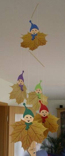 Herbstdeko basteln mit Blättern - Die schönsten DIY Bastelideen