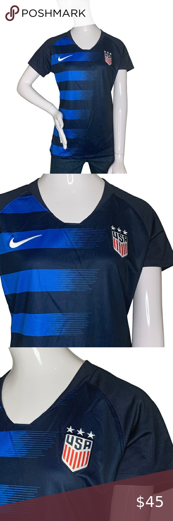 Nike Women's Soccer USA National Team Jersey Size Medium Blue | Nike
