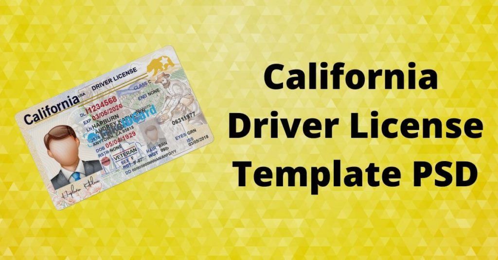 california id template psd california id template psd