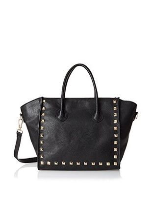Kc Jagger Women S Jaden Studded Satchel Black Handbags Kc Jagger Women S Jaden Studded Satchel Black