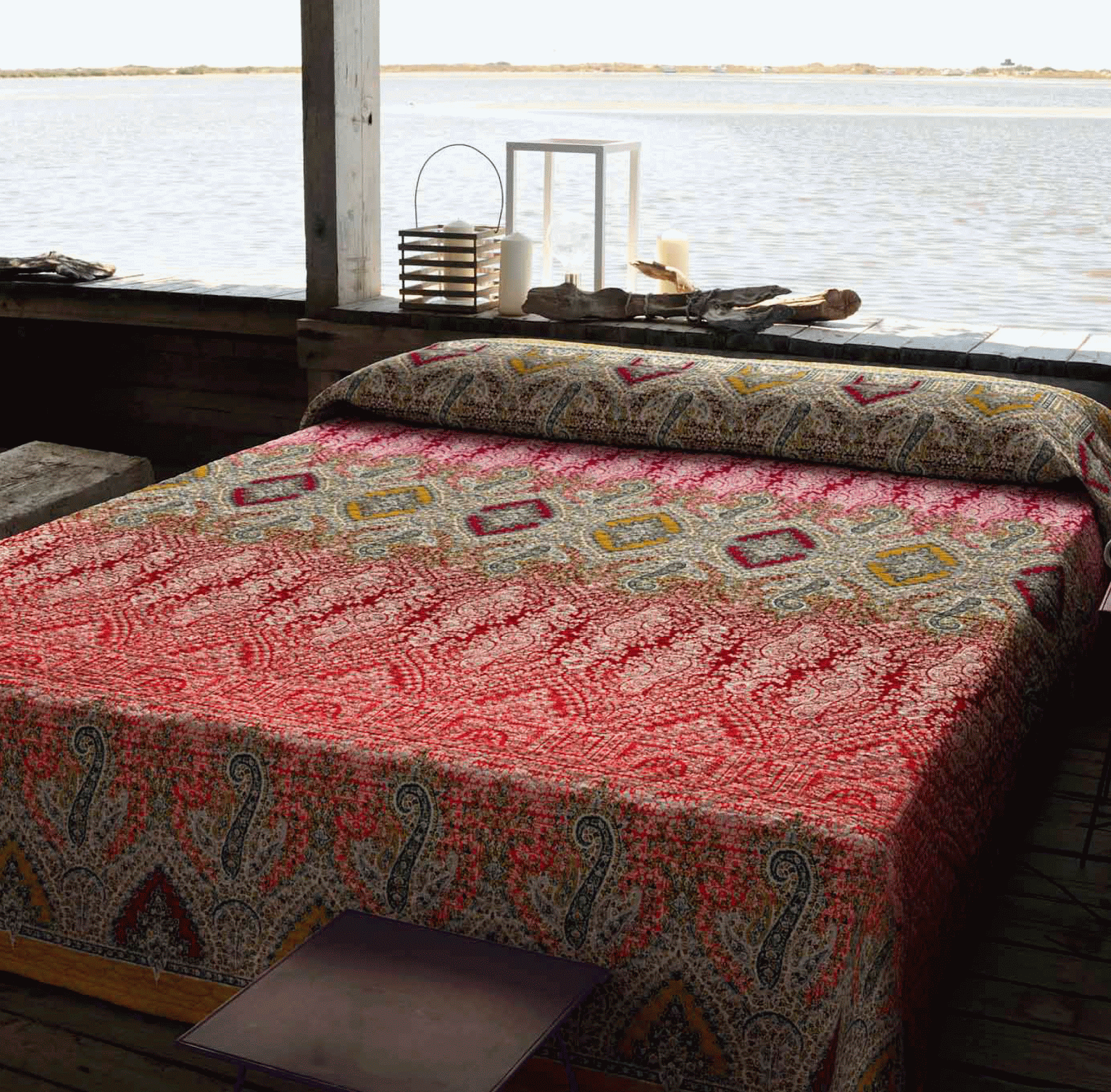 Colecciones Colchas Colcha acolchada para cama doble Bassetti Granfoulard