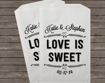 Wedding Favors Candy Bags Buffet By Stampsjubilee Wedding Favors Candy Bags Buffet Bar Personalized Treat Custom Favor Kraft 062