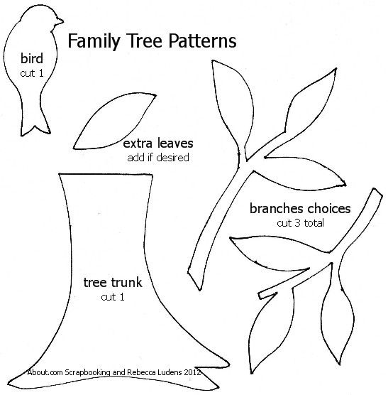 Tree Branches With Printable Pattern