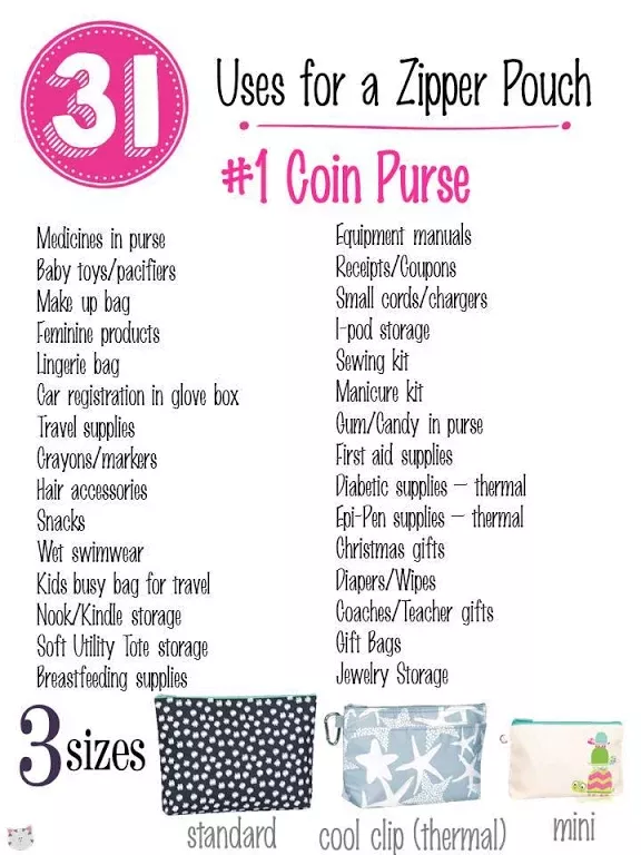 31 Uses For Thirty One Zipper Pouches Carrie31bags Wwwmythirtyone