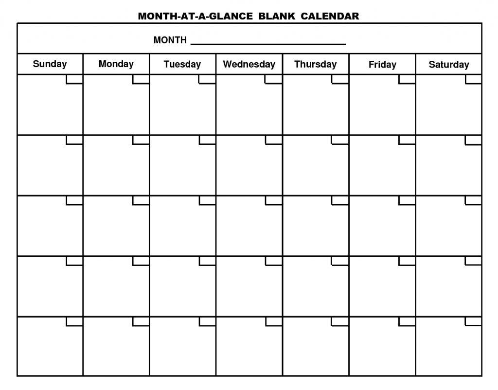 empty calendar