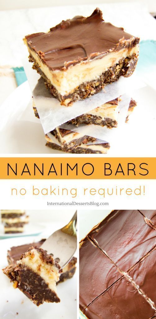 How to Make Nanaimo Bars (a Delicious Chocolate No-Bake Canadian Dessert) #nanaimobars
