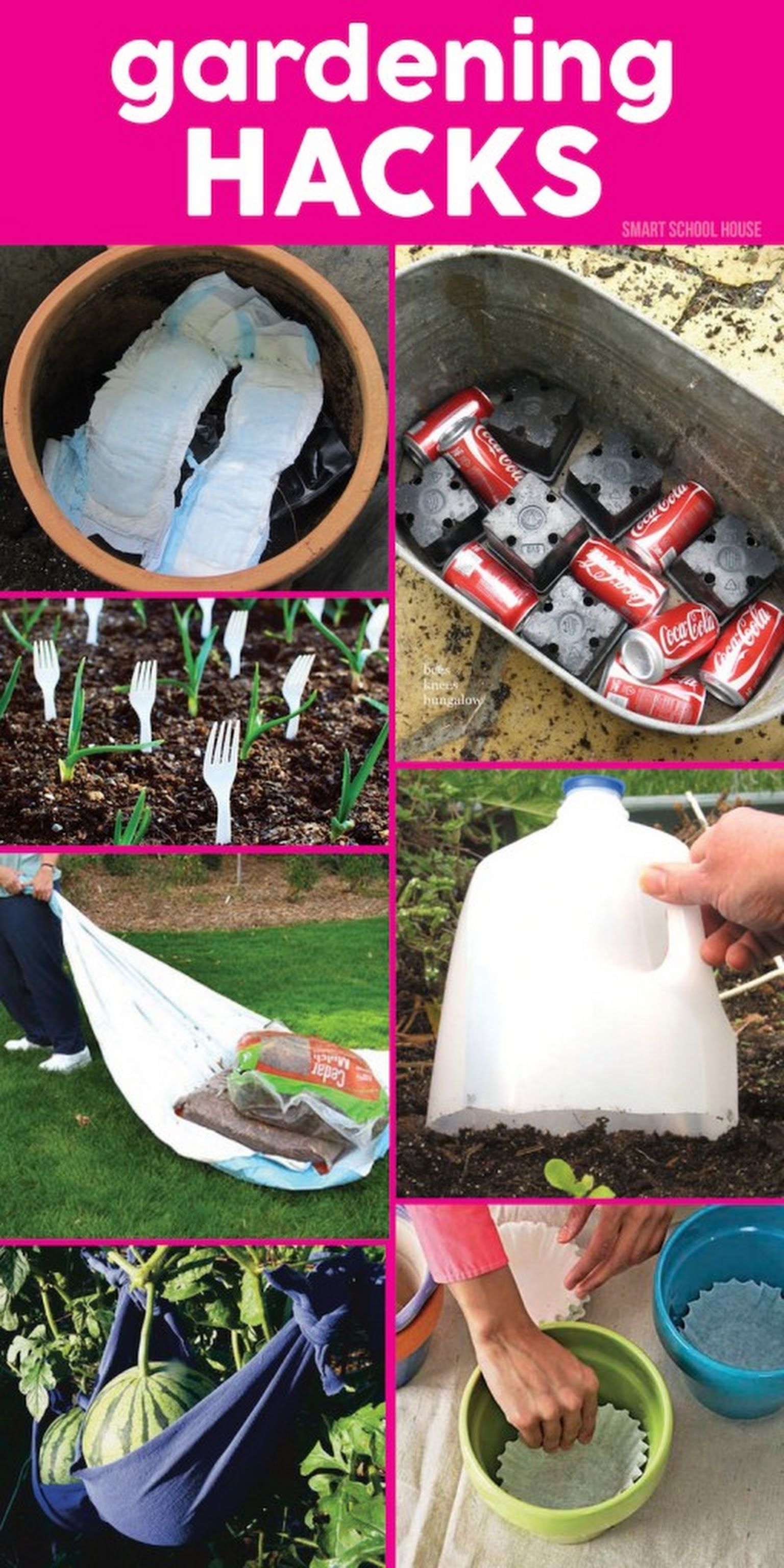 55 Insanely Genius Gardening Hacks Here are some great hacks for your