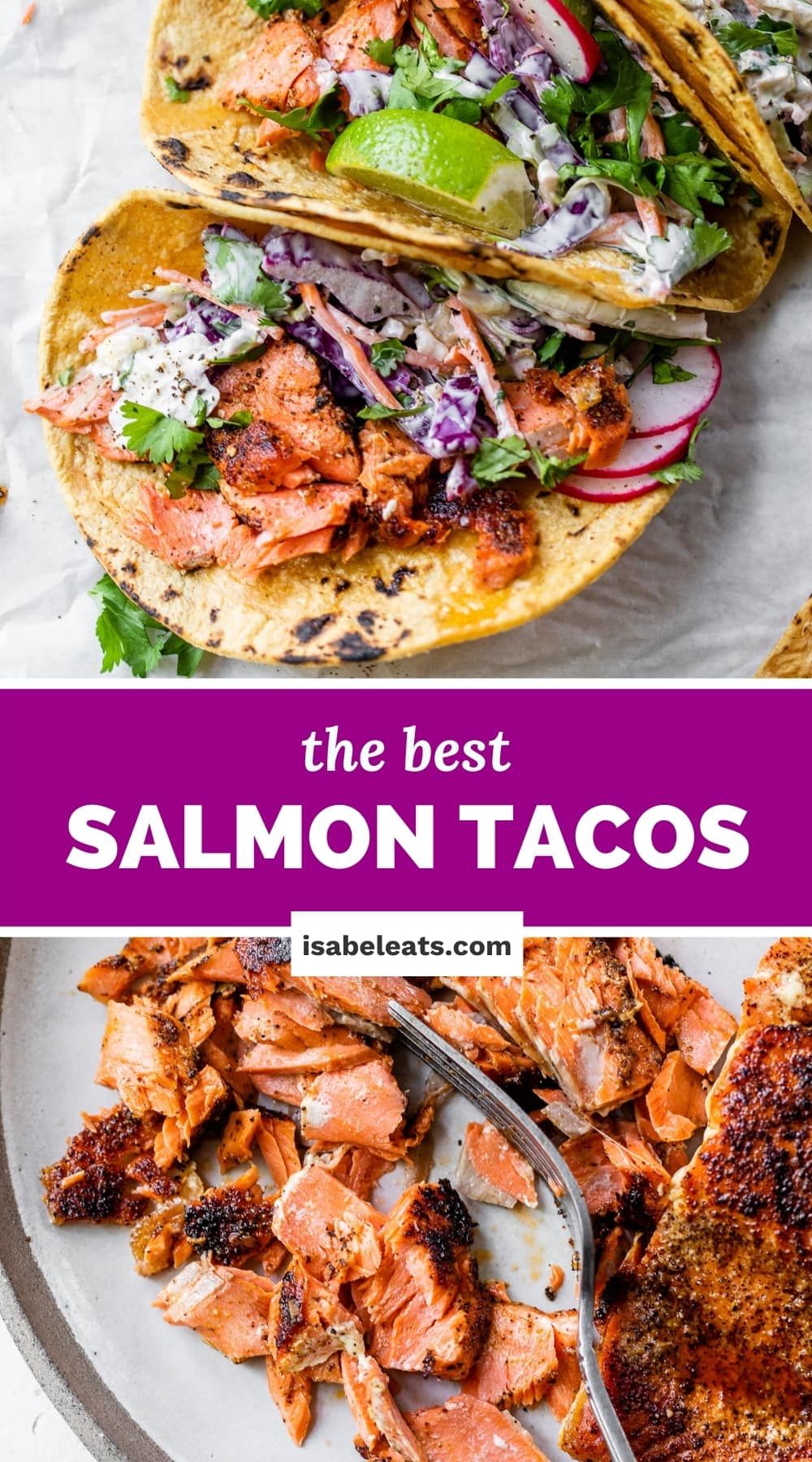 20-Minute Salmon Tacos - Isabel Eats