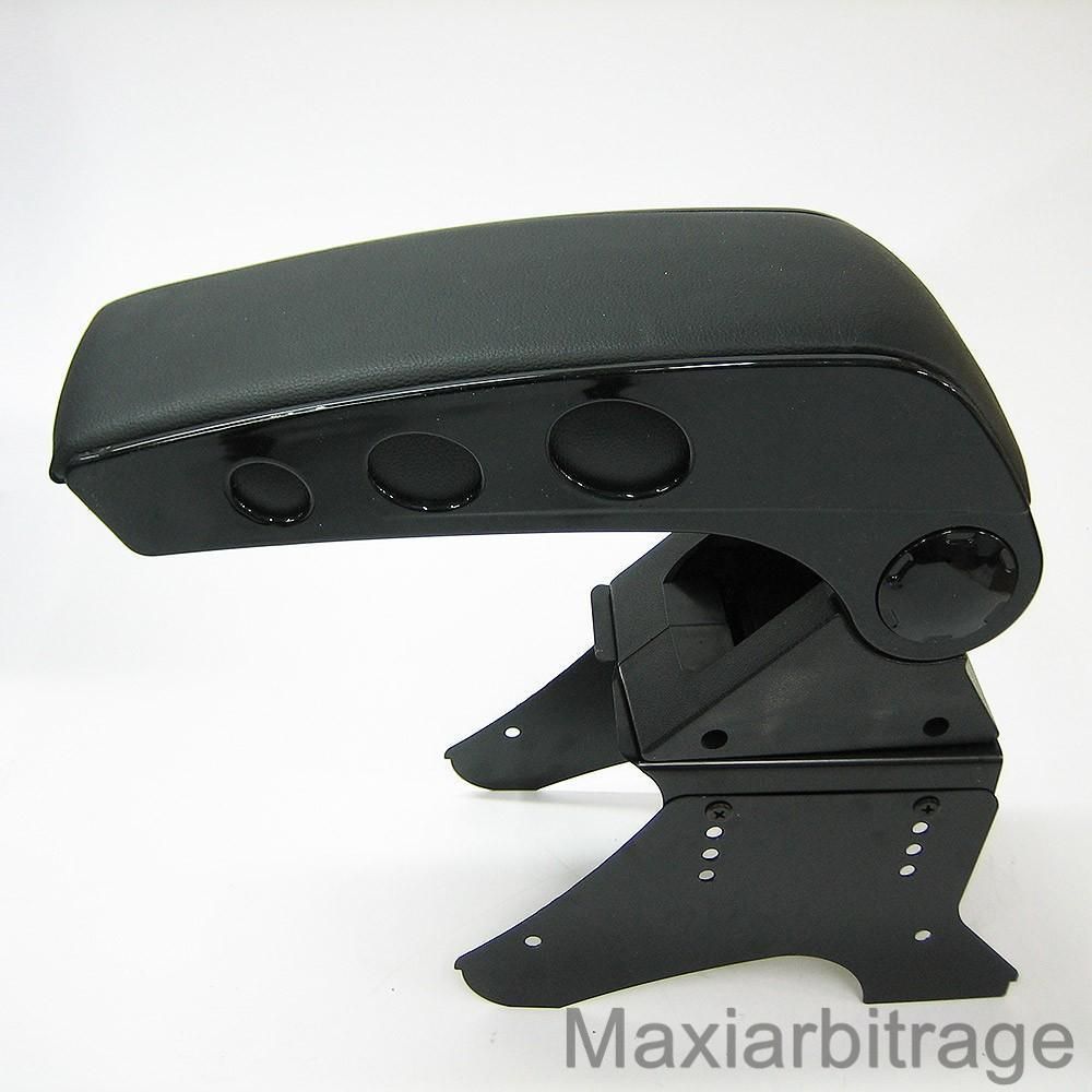 Black Armrest Center Console Universal