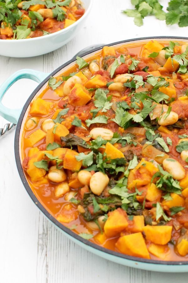 Sweet Potato Spinach Butter Bean Stew Vegan Gluten Free Sweet Potato Spinach Butter Bean Stew Vegan Gluten Free
