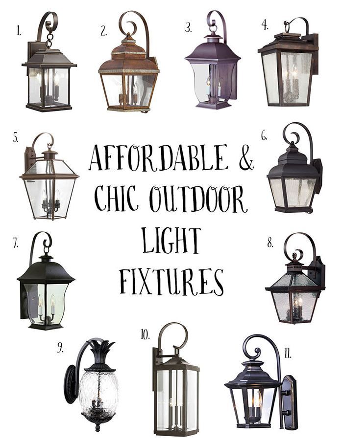 Affordable And Chic Outdoor Light Fixtures Less Than