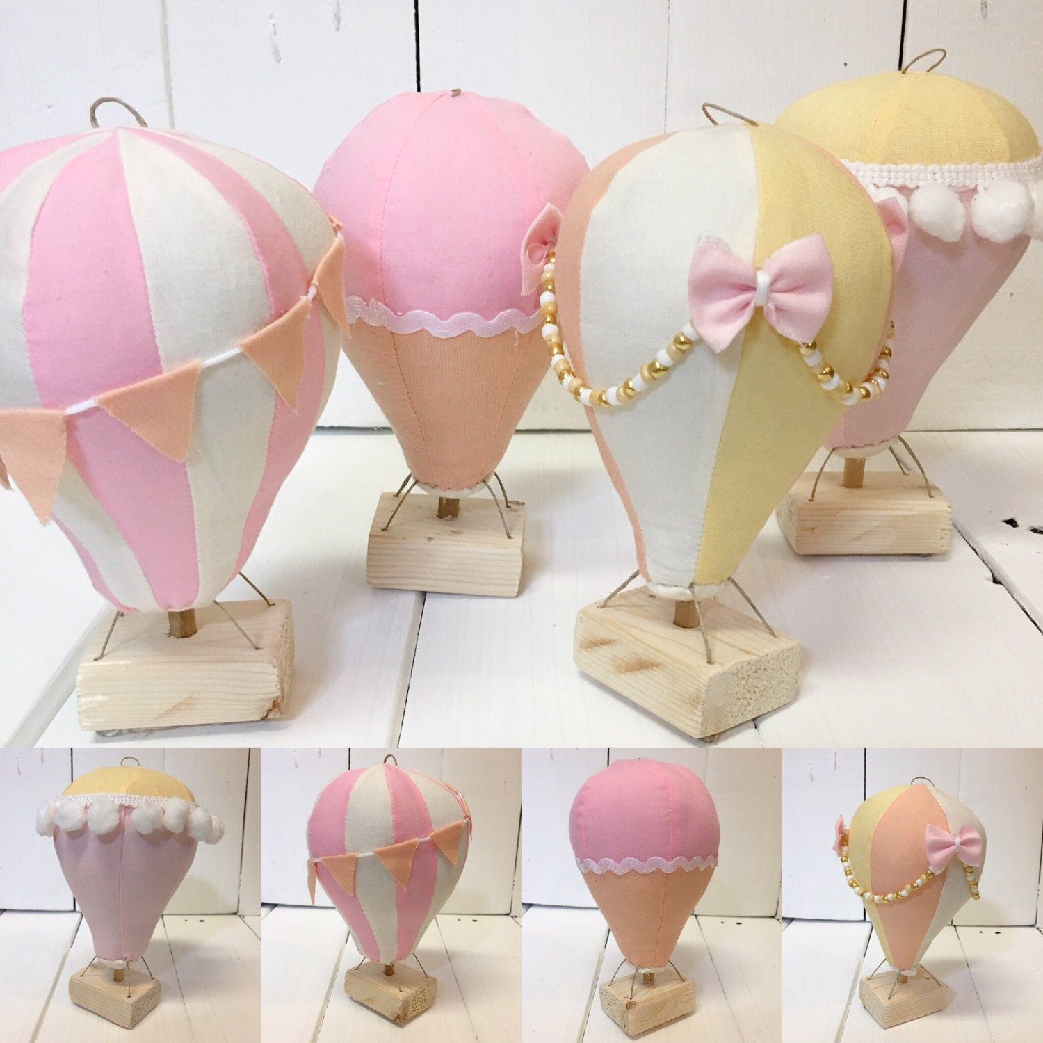Hot Air Balloon Decorations Set of Four Small Hot Air Balloons- Hot Air Balloon Decorations, Table