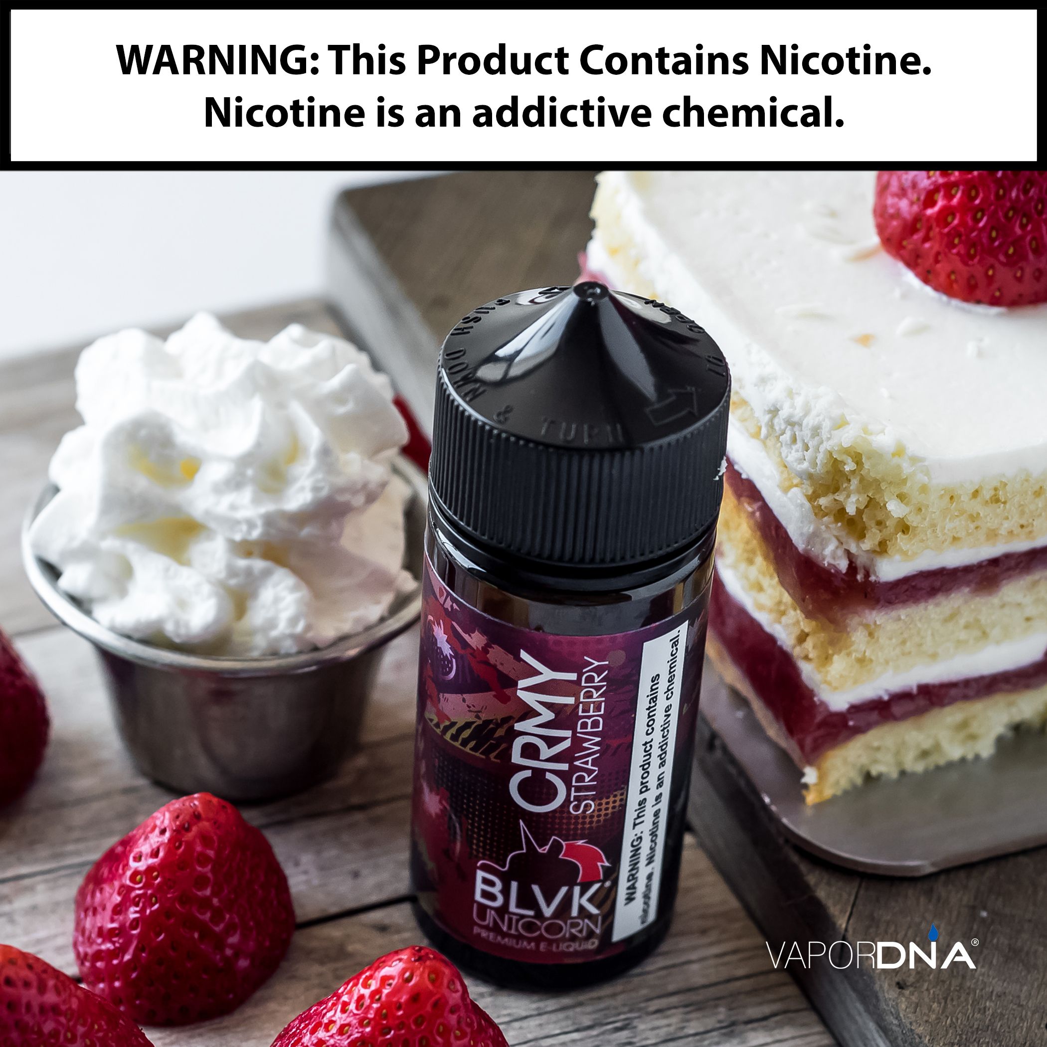 Spoil Your Taste Buds With Blvk Unicorn S Crmy Strawberry Strawberry Cream By Blvk Unicorn Is A Ble Strawberries And Cream Moist Cakes Baking Ingredients