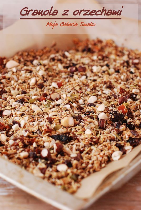 Galeria Smaku: Granola z orzechami Granola, Cereal, Healthy Recipes, Healthy Food, Breakfast, Healthy Foods, Morning Coffee, Healthy Eating Recipes, Healthy Eating