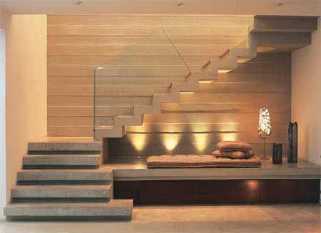 létra fotó Contemporary Stairs, Stairs Design Modern, Home Stairs Design, Interior Stairs, House Interior Decor, Modern House Design, Home Interior Design, Staircase Lighting Ideas, Staircase Decor
