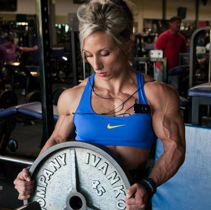 Shannon Courtney Muscle Girls Bodybuilders Courtney Weight Lifting Gym Workouts Sports Bra