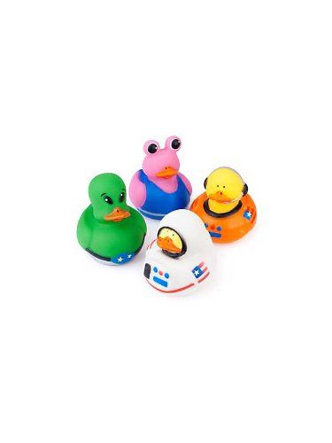 Lil Astronaut Rubber Ducky Earrings!