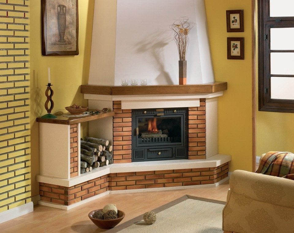 Pin de Sebastián Trillo Méndez en chimeneas Chimenea de esquina