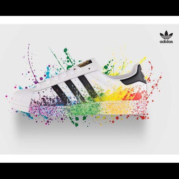 adidas superstar with color splash adidas superstar with color splash