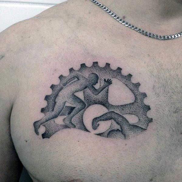 80 Ironman Tattoo Designs For Men menstattoos Triathlon tattoo, Iron