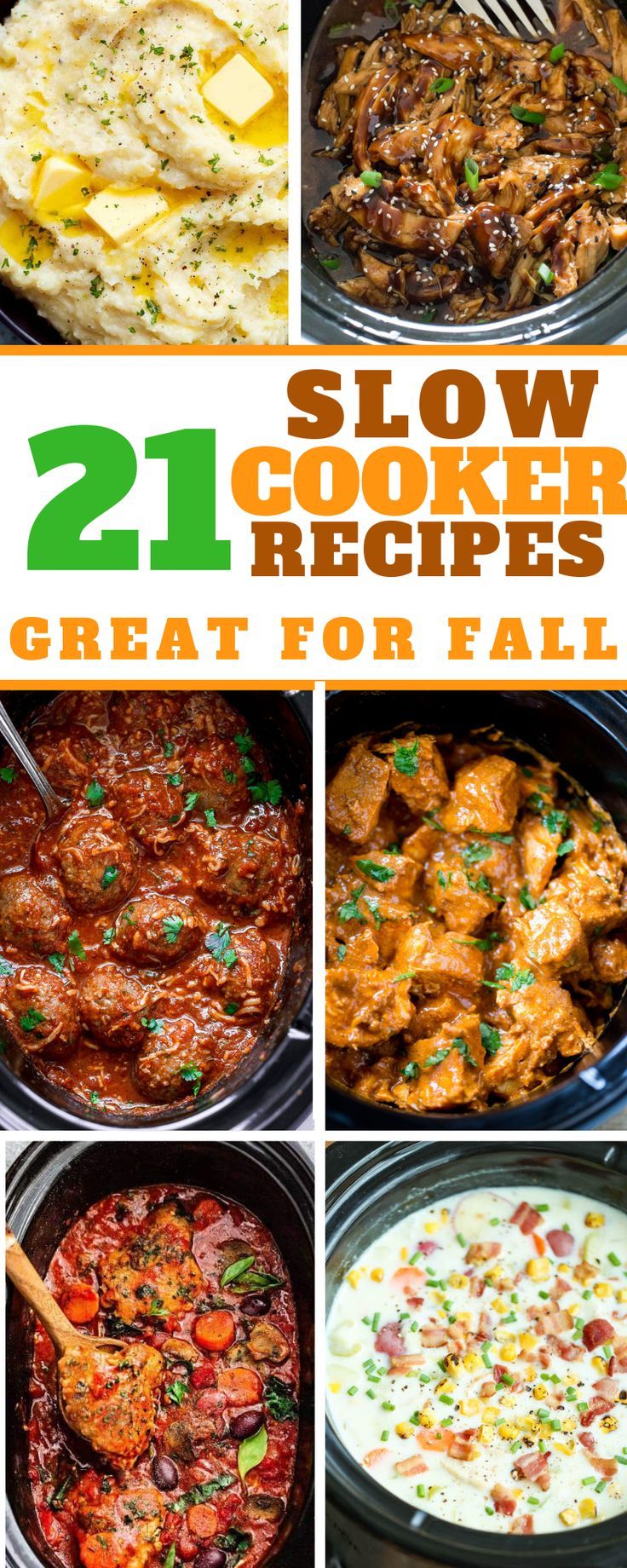The best slow cooker recipes right here! Enjoy great hearty slow cooker dinners with healthy, easy, chicken, beef and pork. These are great crock pot meals. Great dinner ideas, dinner recipes, lunch ideas, lunch recipes. Here you have 21 amazing slow cooker recipes! These are also great for freezer meals! #crockpot #dinner #dinnerideas #chicken #chickendinner #lunch #heartyrecipes #slowcooker #slowcookerrecipes #freezermeals #soups #chili #beefstew #butterchicken Amazing Slow Cooker Recipes, Crockpot Dishes, Crockpot Recipes Slow Cooker, Easy Slow Cooker, Cooking Recipes, Crockpot Freezer Meals, Healthy Crock Pot Meals, Crockpot Lunch, Crockpot Lasagna