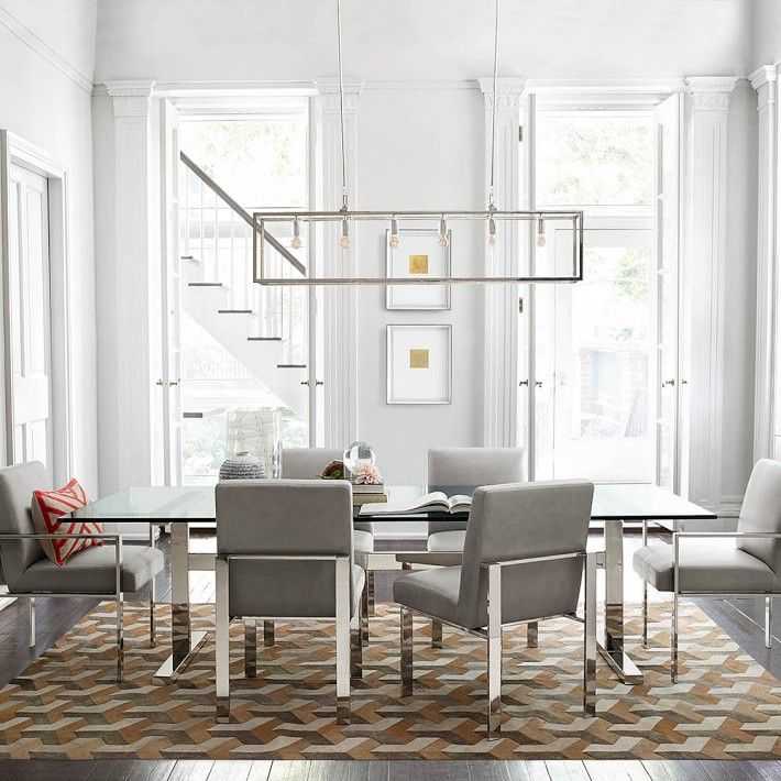 Mercer Dining Table Chic Dining Room Side Chairs Dining Dining Room Remodel