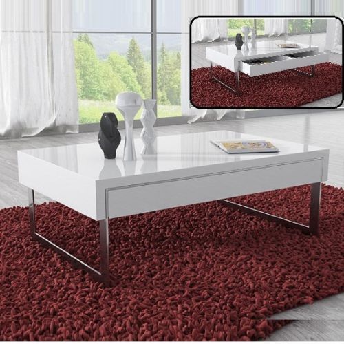 Casa Coffee Table In White Gloss With Casa Coffee Table In White Gloss With