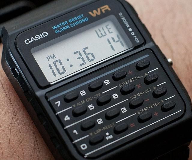 Casio Calculator Watch | Retro watches, Casio, Casio watch