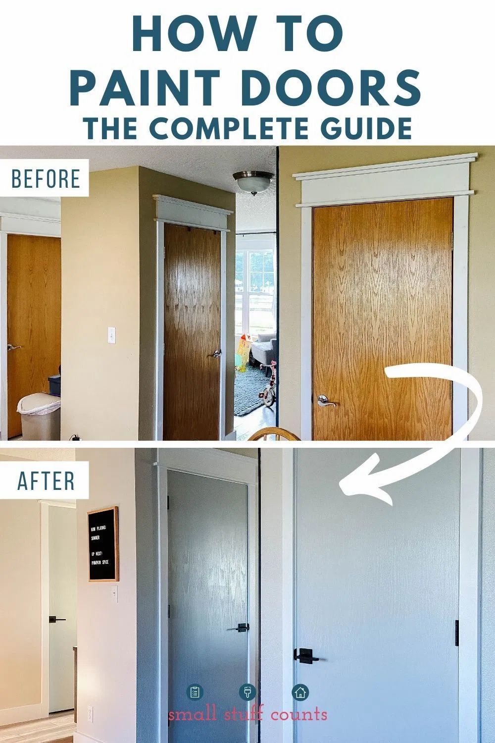 How To Paint Doors The Complete Guide Small Stuff Counts Wood 