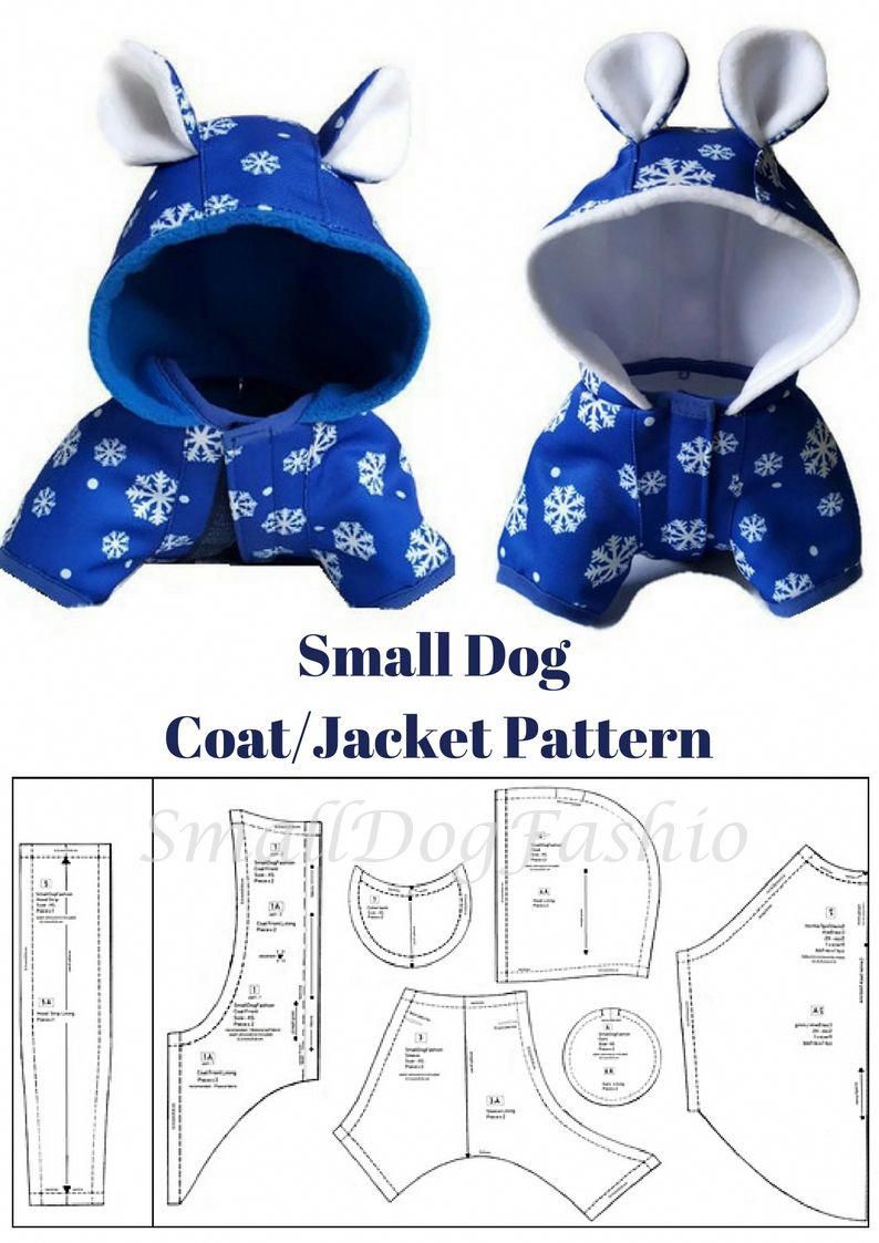 Dog Coat Pattern Dog Clothes Patterns For Sewing Small Dog Etsy