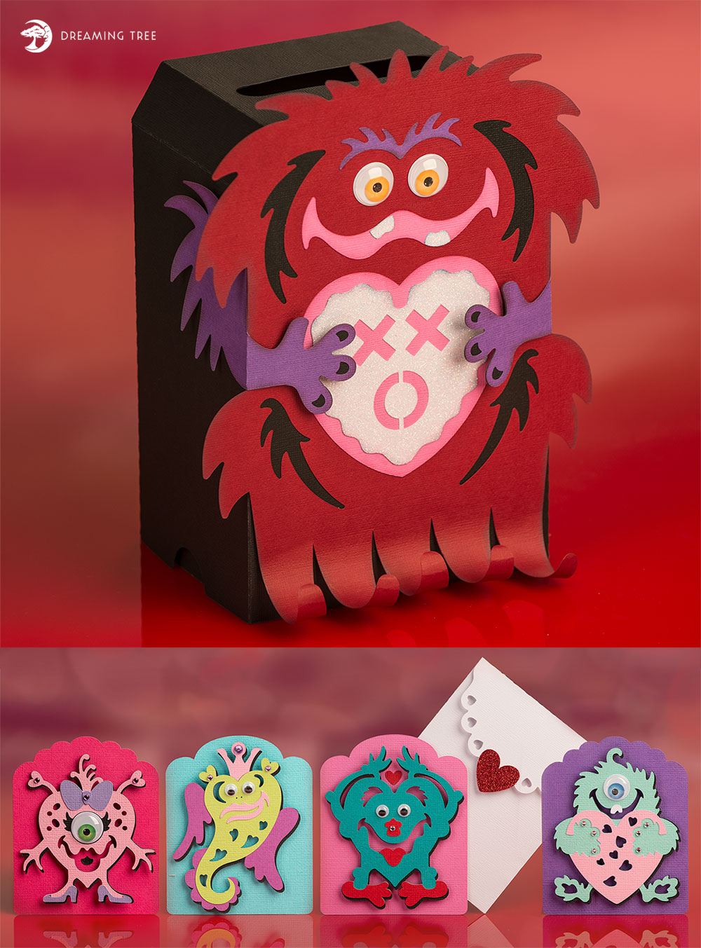 Download Love Me A Monster SVG Bundle in 2020 | Monster valentines ...